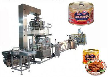 Simple Structure Meat Canning Equipment Automatic Particle Filling Production Line